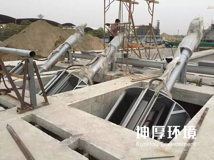 轉鼓格柵安裝現場